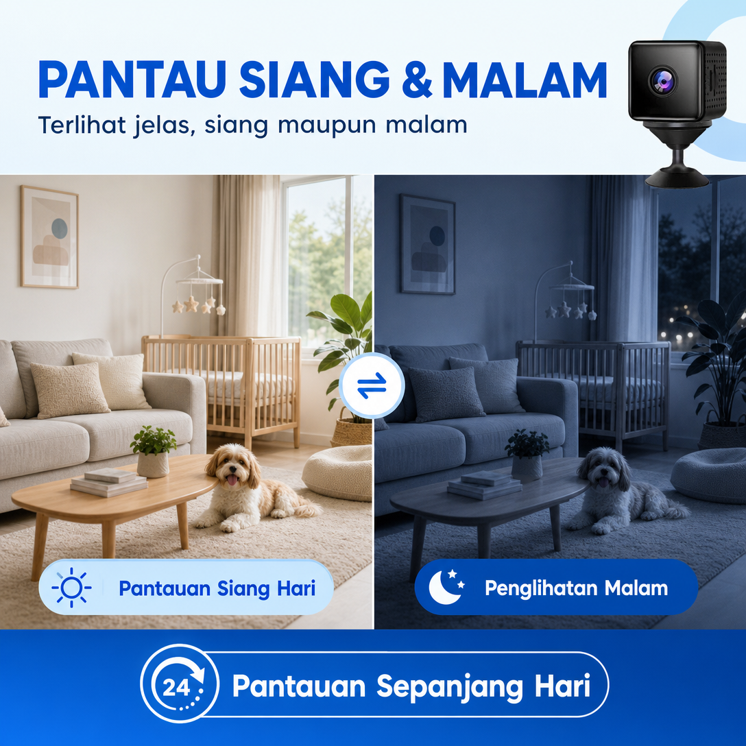 X6DST003 Battery Powered WiFi Mini Security Camera