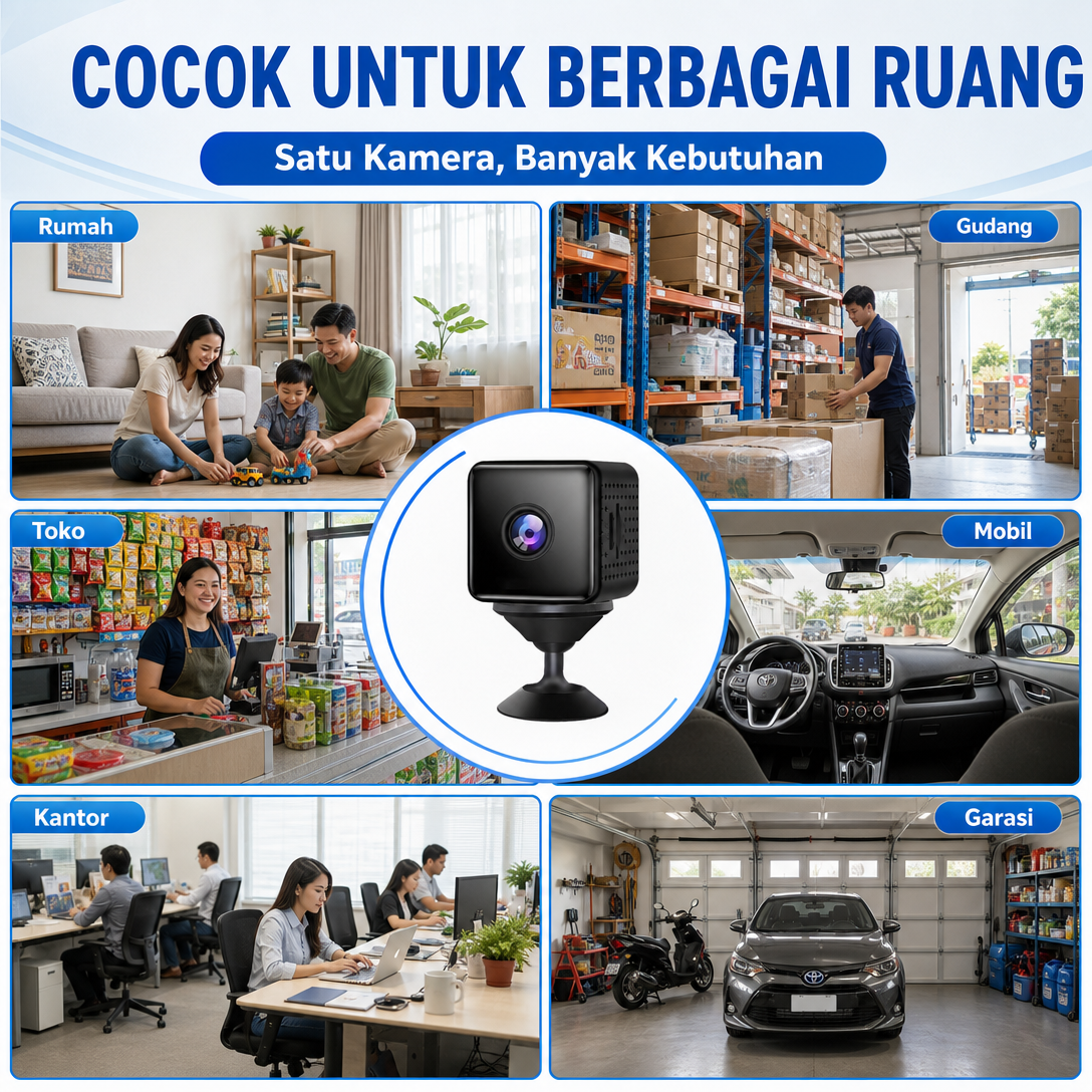 X6DST003 Battery Powered WiFi Mini Security Camera