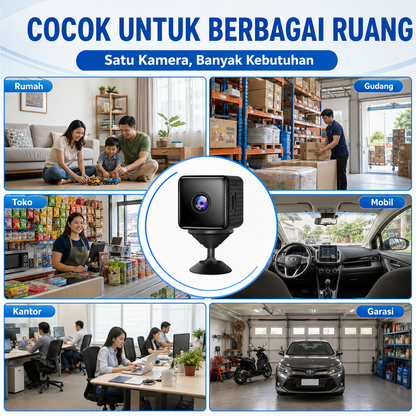 X6DST003 Battery Powered WiFi Mini Security Camera