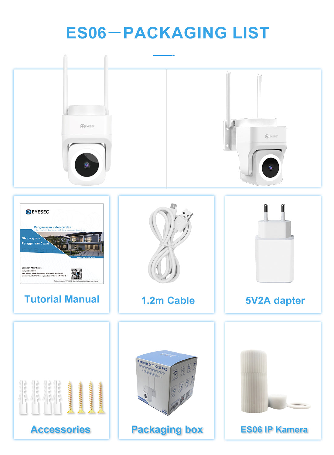 EYESEC ES07 Outdoor Waterproof PTZ Camera