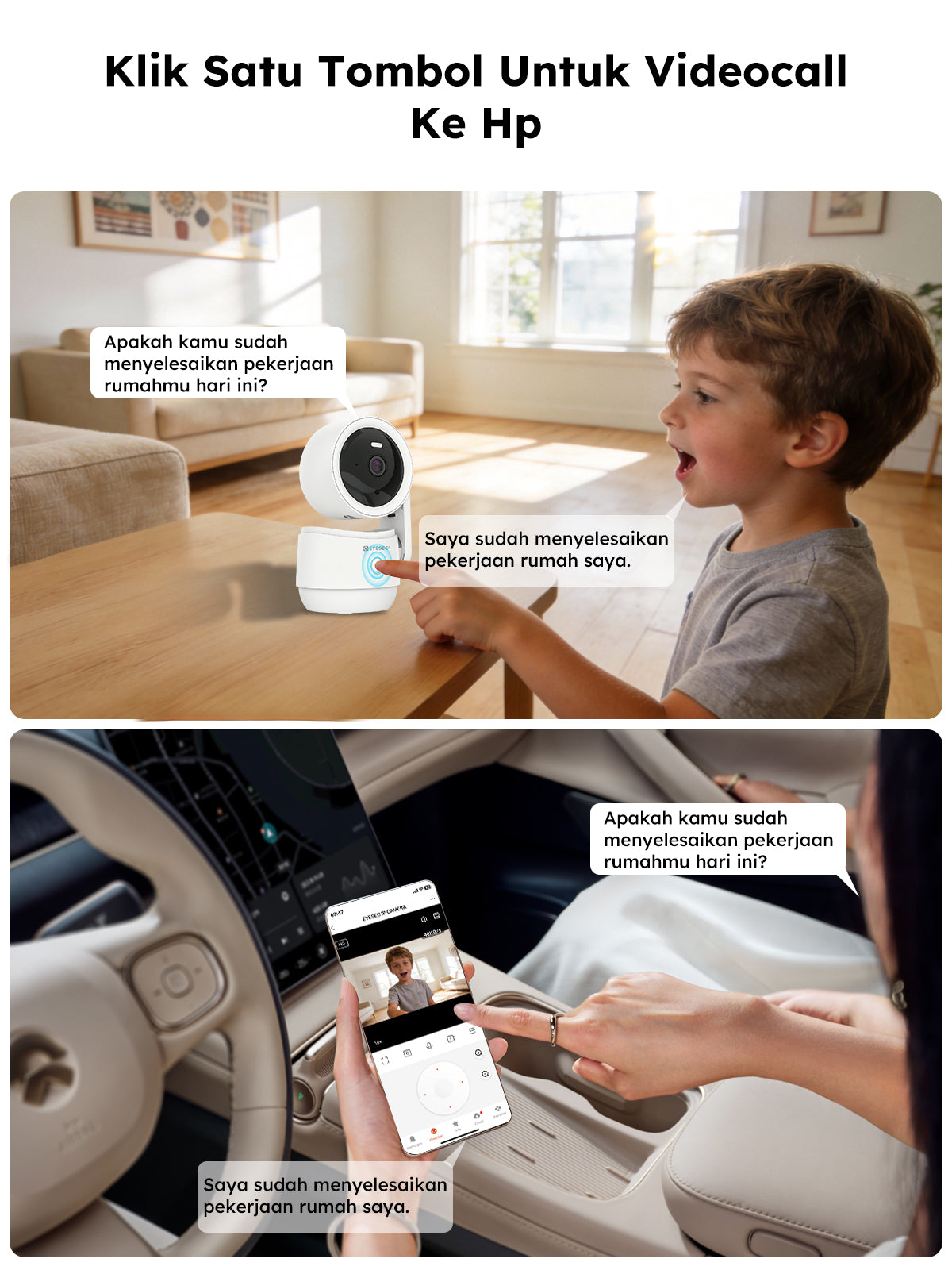 EYESEC ES15 One-Touch Call Panoramic Camera