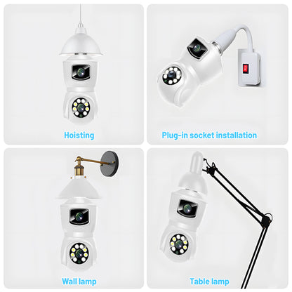 EYESEC ES04 Indoor E27 Bulb Dual Lens Camera