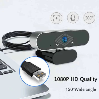 EYESEC F300 1080P HD Wide Angle Low Light Webcam