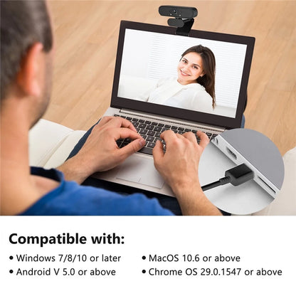 EYESEC F300 1080P HD Wide Angle Low Light Webcam