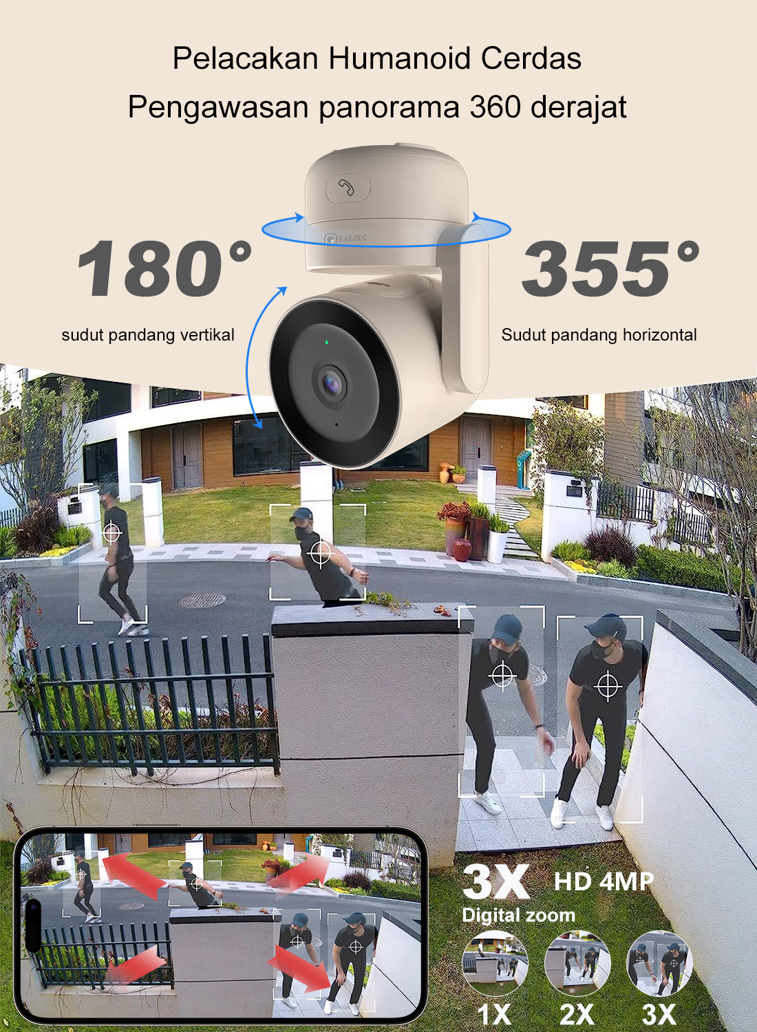 EYESEC ES08 Indoor One-Click Call Camera