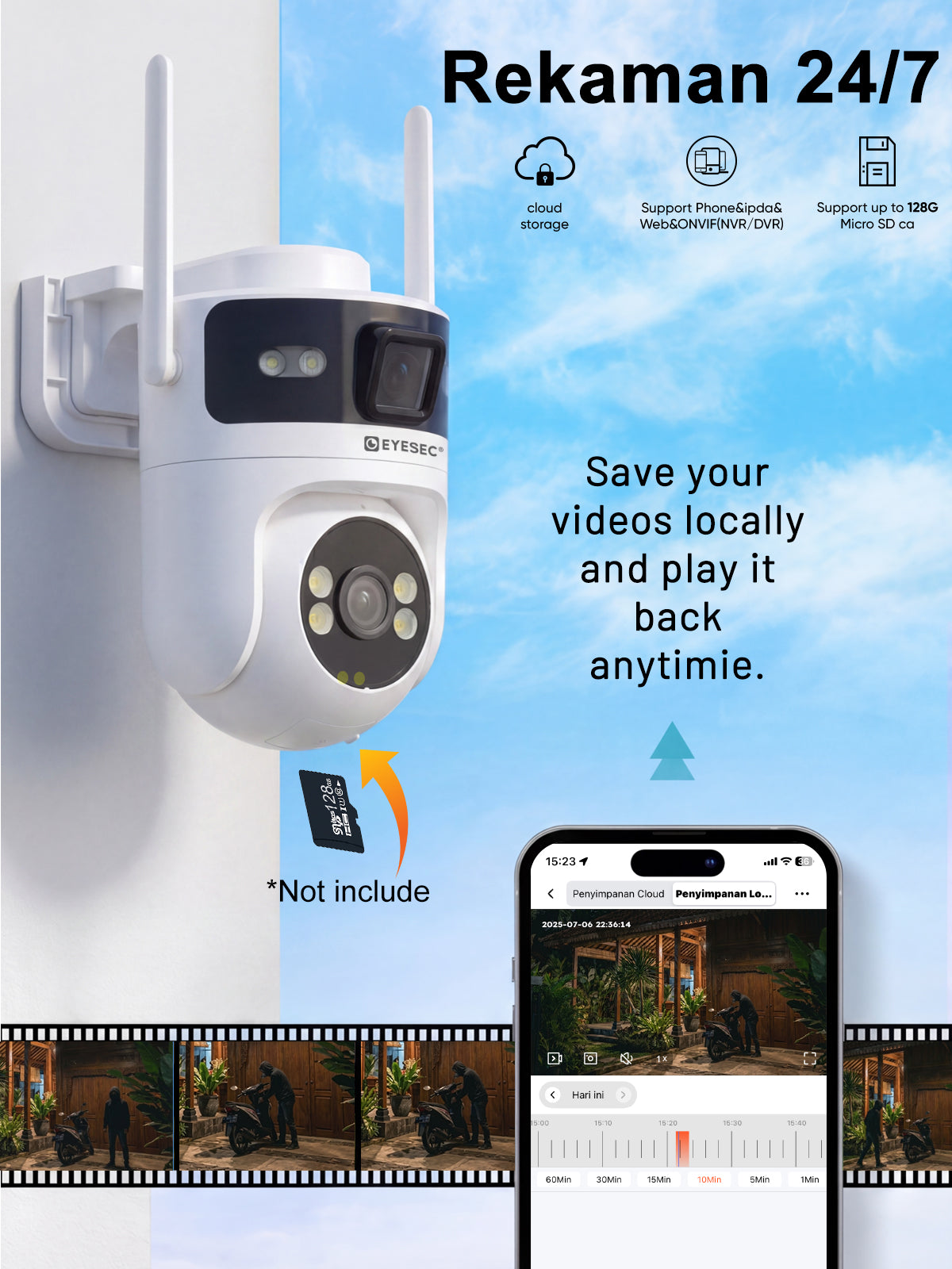 EYESEC ESQ268 Dual Lens Panoramic Camera