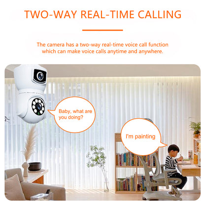 EYESEC ES04 Indoor E27 Bulb Dual Lens Camera
