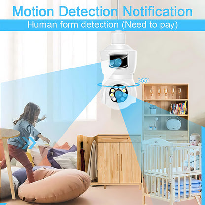 EYESEC ES04 Indoor E27 Bulb Dual Lens Camera