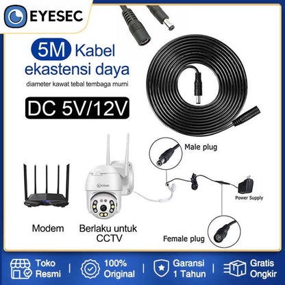EYESEC DC Power Extension Cable for CCTV Camera