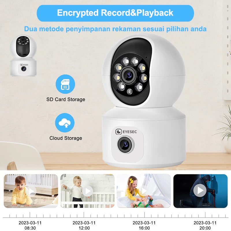 EYESEC H01 6MP Dual Lens Panoramic Camera