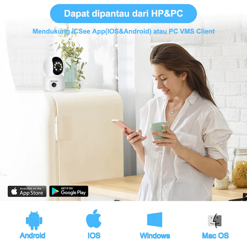 EYESEC H01 6MP Dual Lens Panoramic Camera