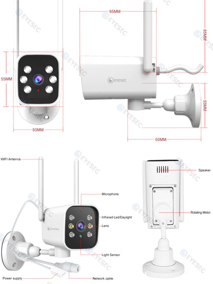 EYESEC ES06 Outdoor Waterproof Bullet Camera