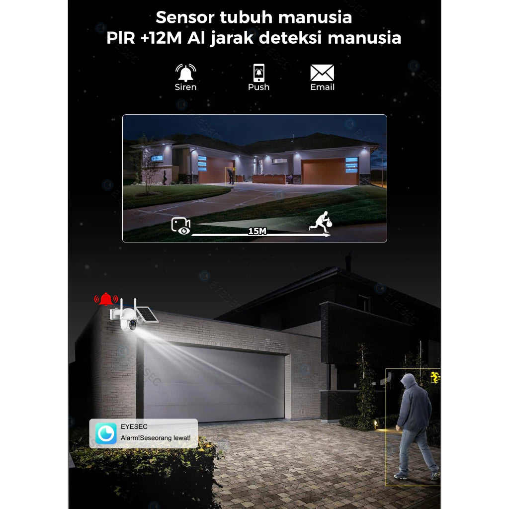 EYESEC ES0S52 4G Solar Outdoor PTZ Camera