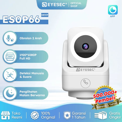 EYESEC ES0P66 Indoor Pan Tilt Baby Monitor Camera